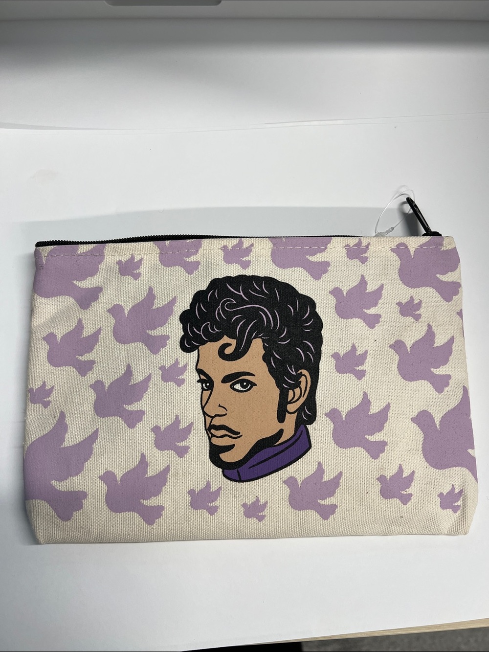 Prince by The Found Canvas Zip Top Pouch Clutch - New
